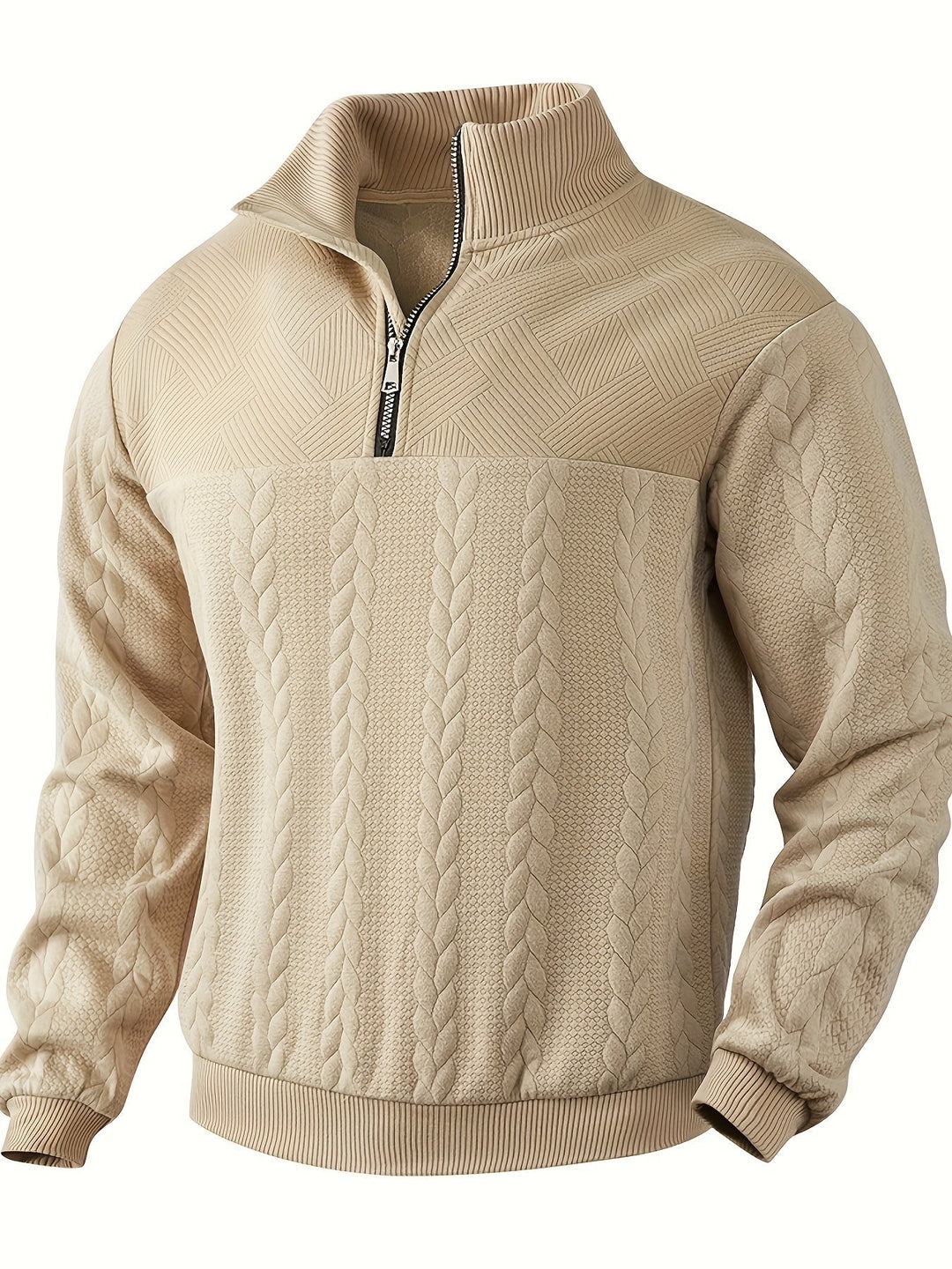 RAFA - MEN'S ZIPPED SWEATER