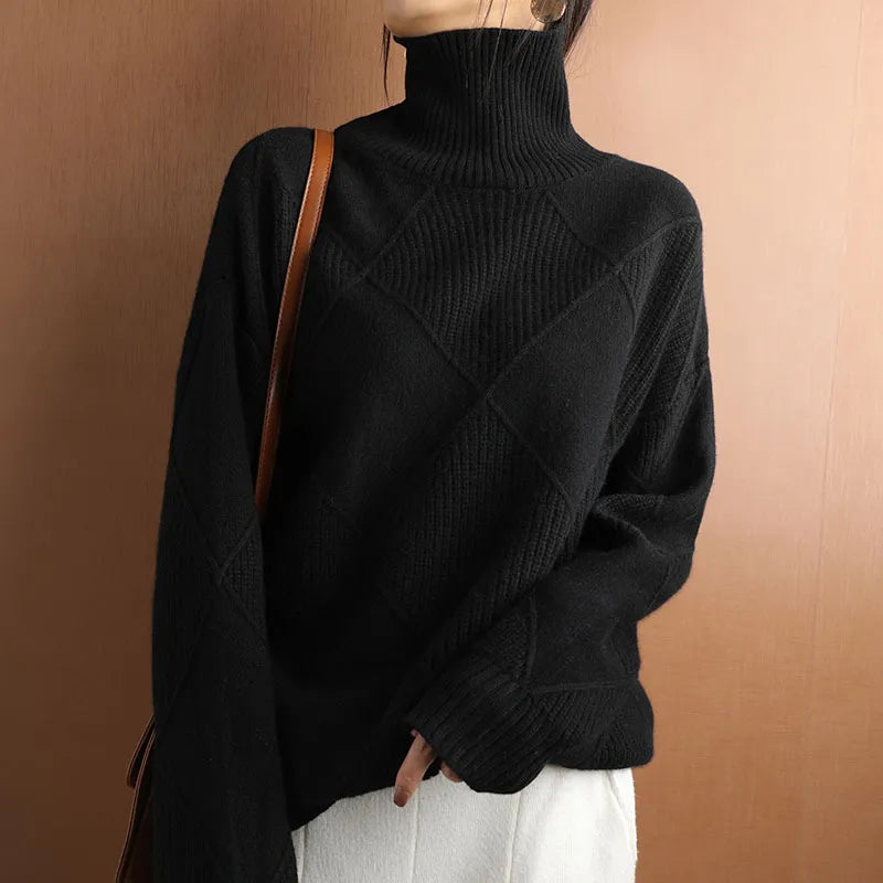 Eviely - Soft Turtleneck Sweater