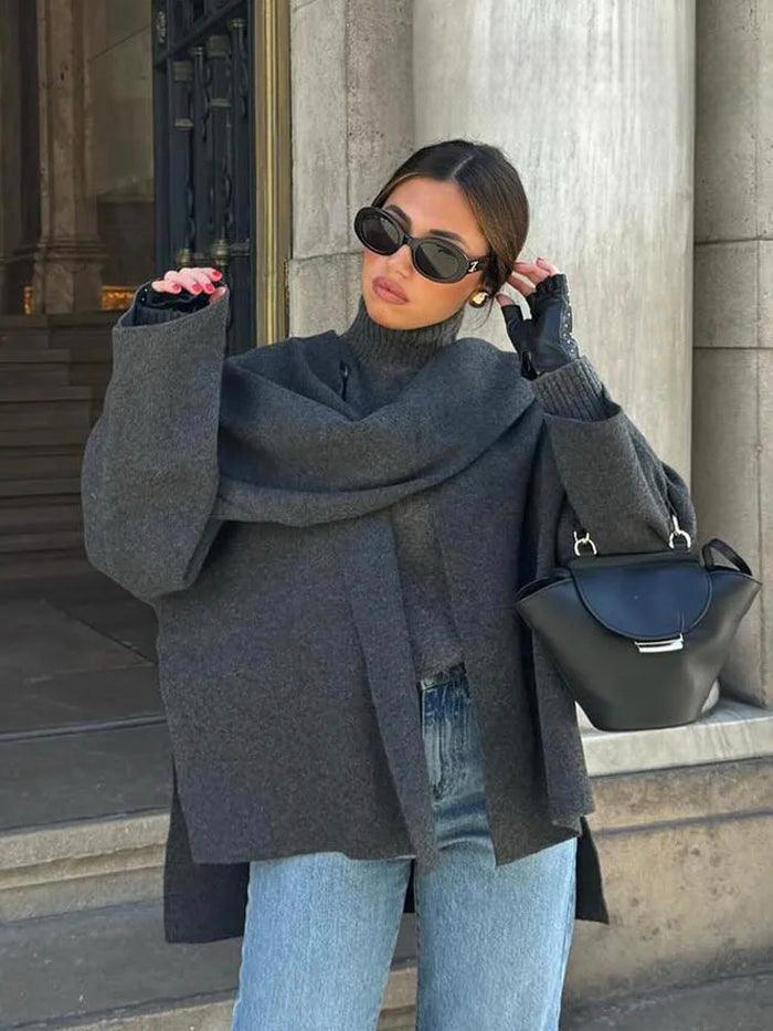 Macy - Classy Scarf Coat