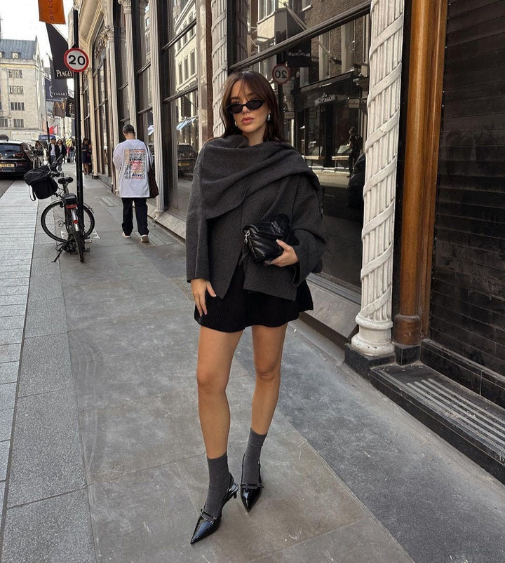 Macy - Classy Scarf Coat