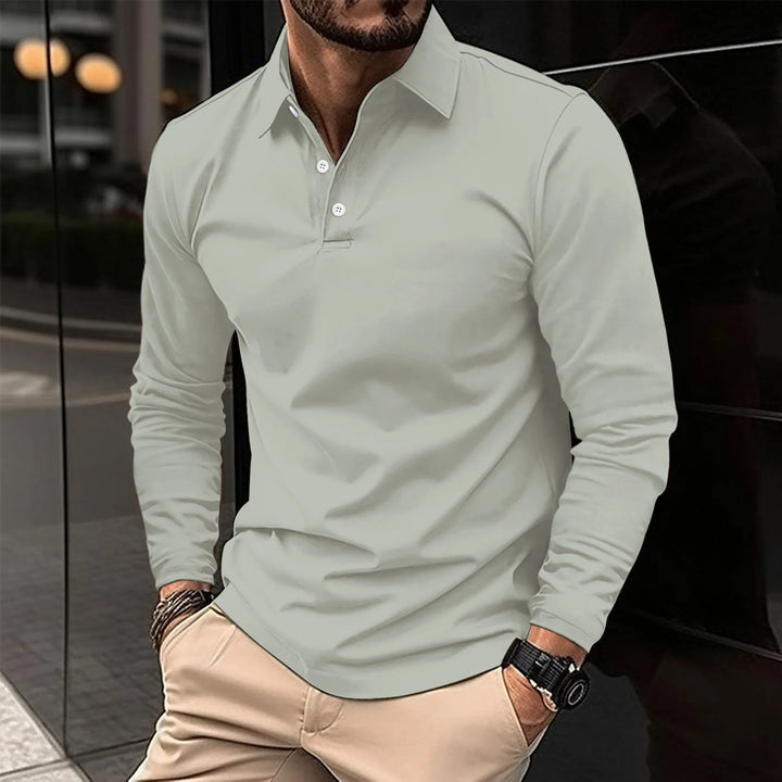 MARDO - CASUAL LONG-SLEEVED POLO SHIRT