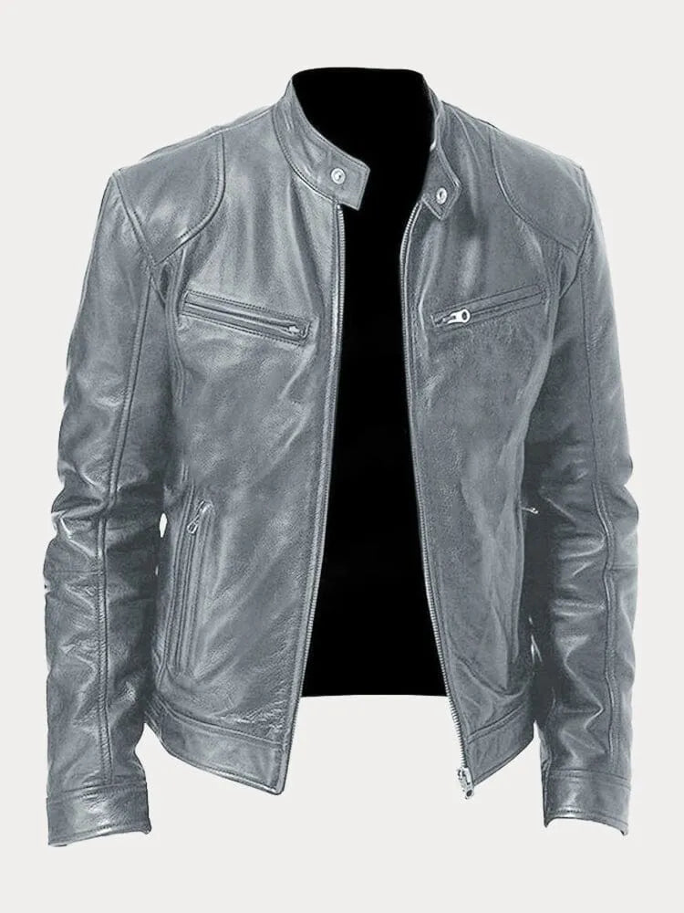 MARIOL - CASUAL LEATHER JACKET