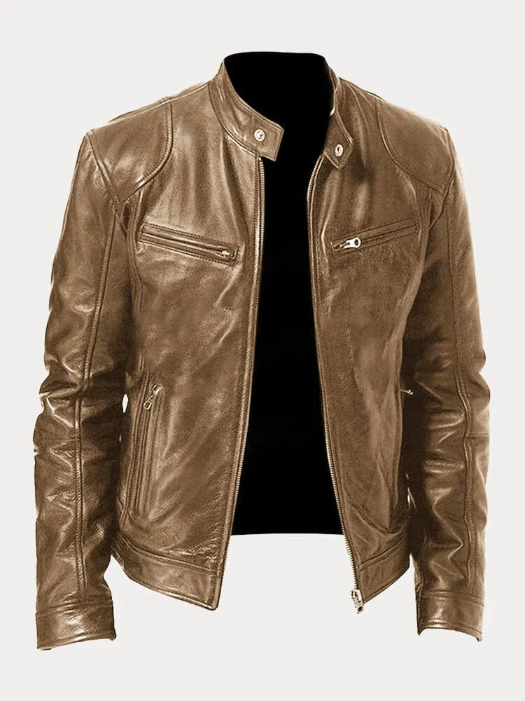 MARIOL - CASUAL LEATHER JACKET