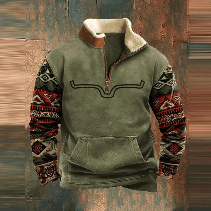 Stevan - Quartz zip-up jumper