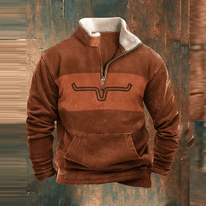 Stevan - Quartz zip-up jumper