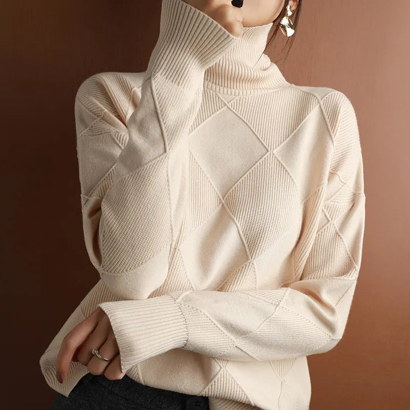 Eviely - Soft Turtleneck Sweater