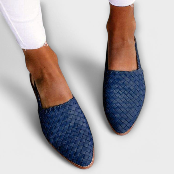 Larora | Woven Slingback Loafer