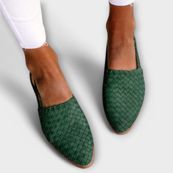 Larora | Woven Slingback Loafer