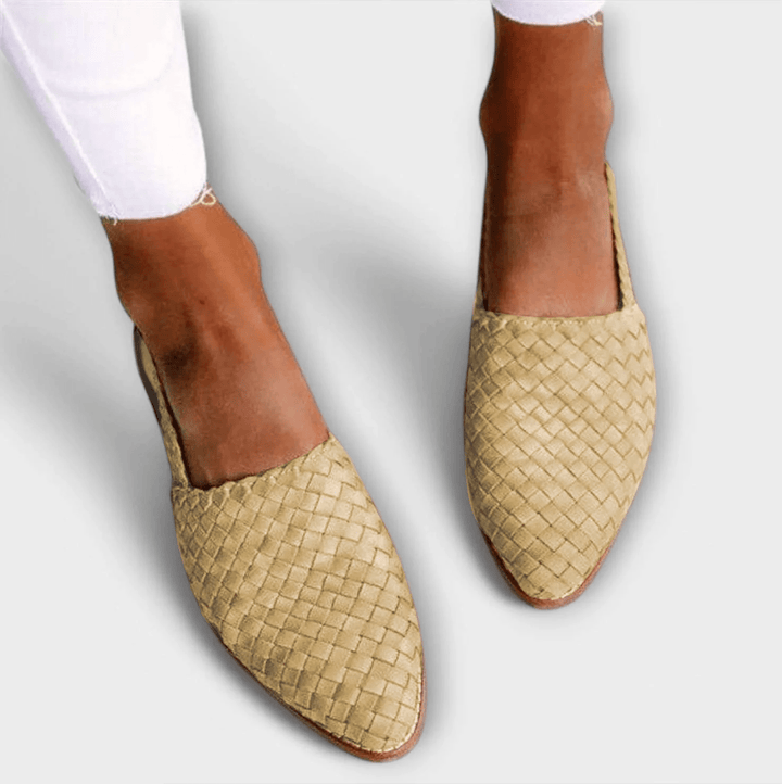 Larora | Woven Slingback Loafer