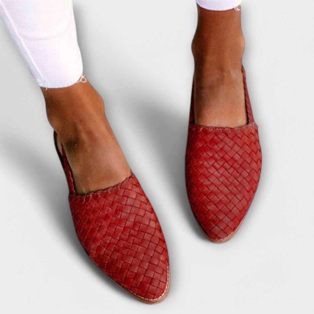 Larora | Woven Slingback Loafer
