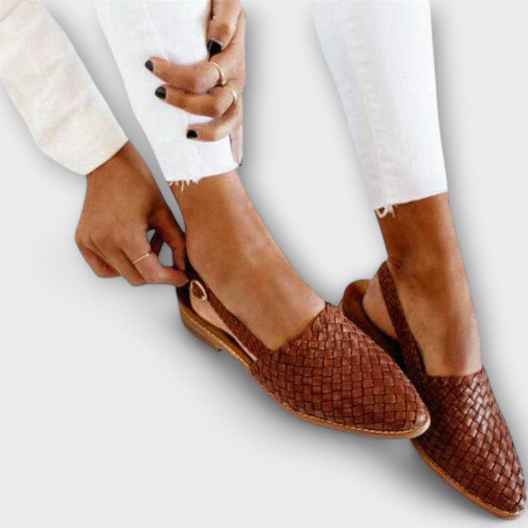Larora | Woven Slingback Loafer