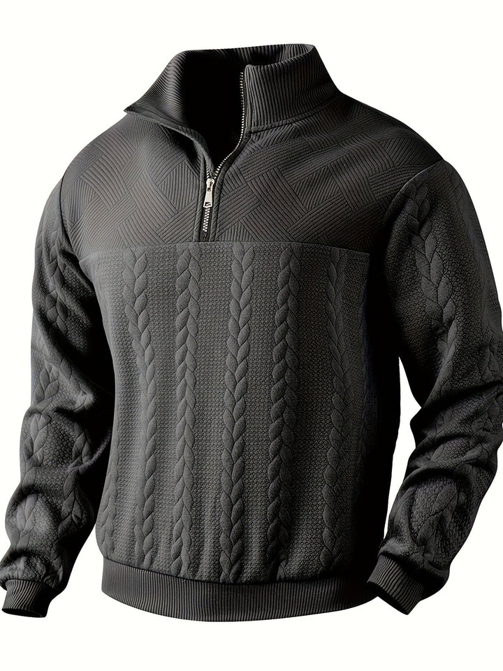 RAFA - MEN'S ZIPPED SWEATER