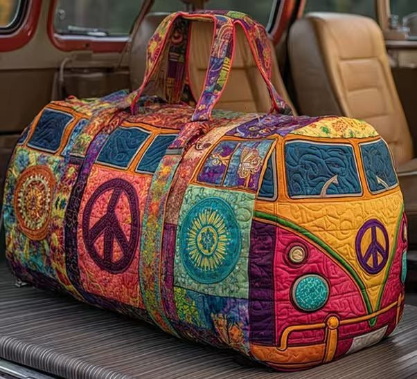 Notting Hill Boho camper van quilted weekend bag