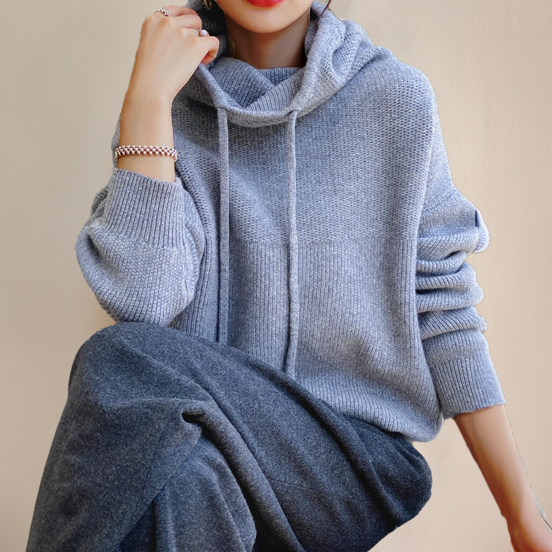 Hannaly - Knitted Hoodie