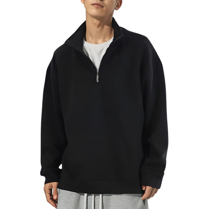 Hasmen - half zip-up hoodie