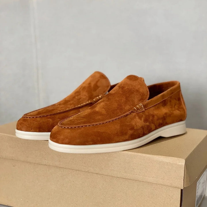 Maikel - Suede men's loafers