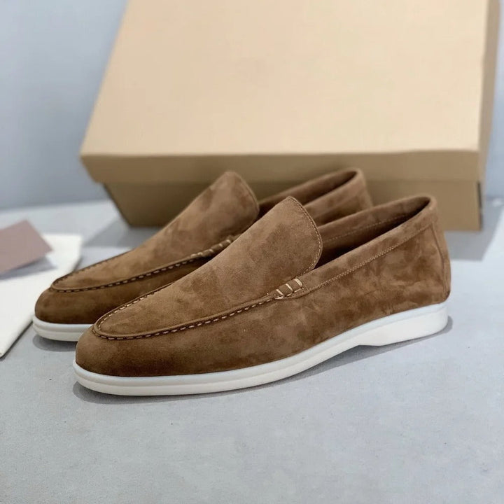 Maikel - Suede men's loafers