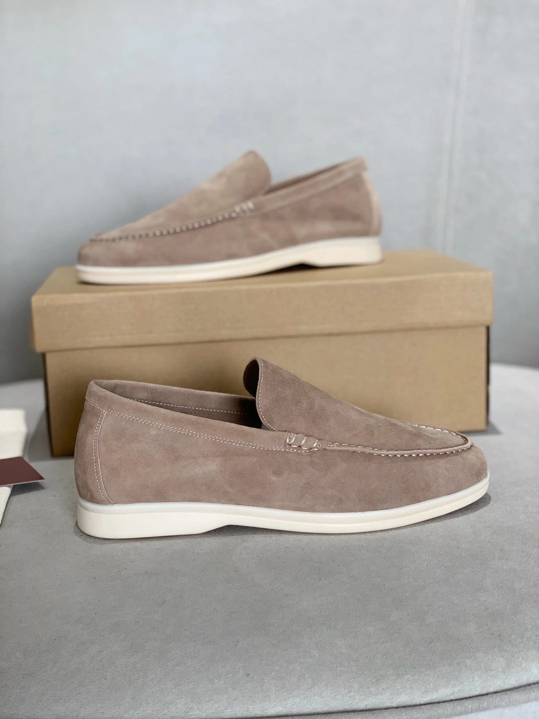 Maikel - Suede men's loafers