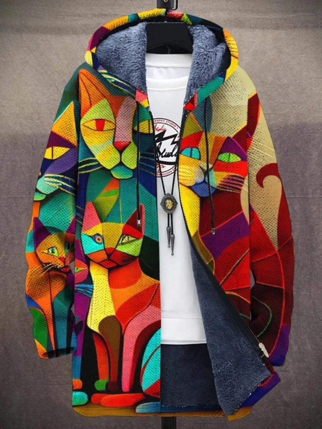 BEERS - JACKET WITH ARTISTIC PRINT